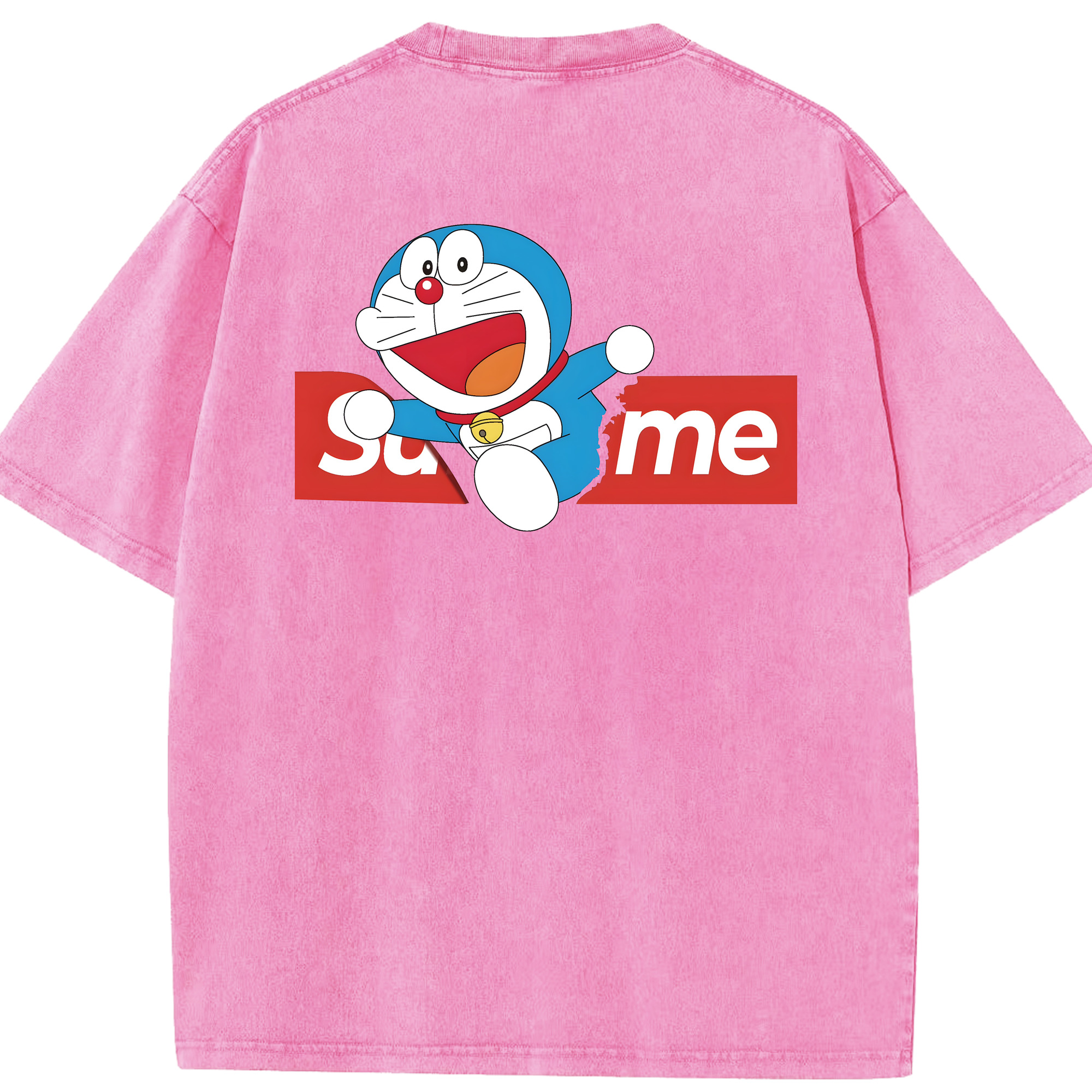 （画像用） ドラえもん Doraemon 綿100% ヴィンテージ風 半袖Tシャツ（背面プリント）